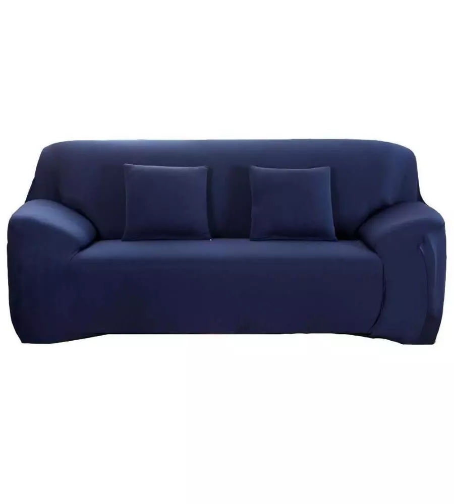 COPRIDIVANO 2 POSTI ELASTICIZZATO BLU, 145-185 CM